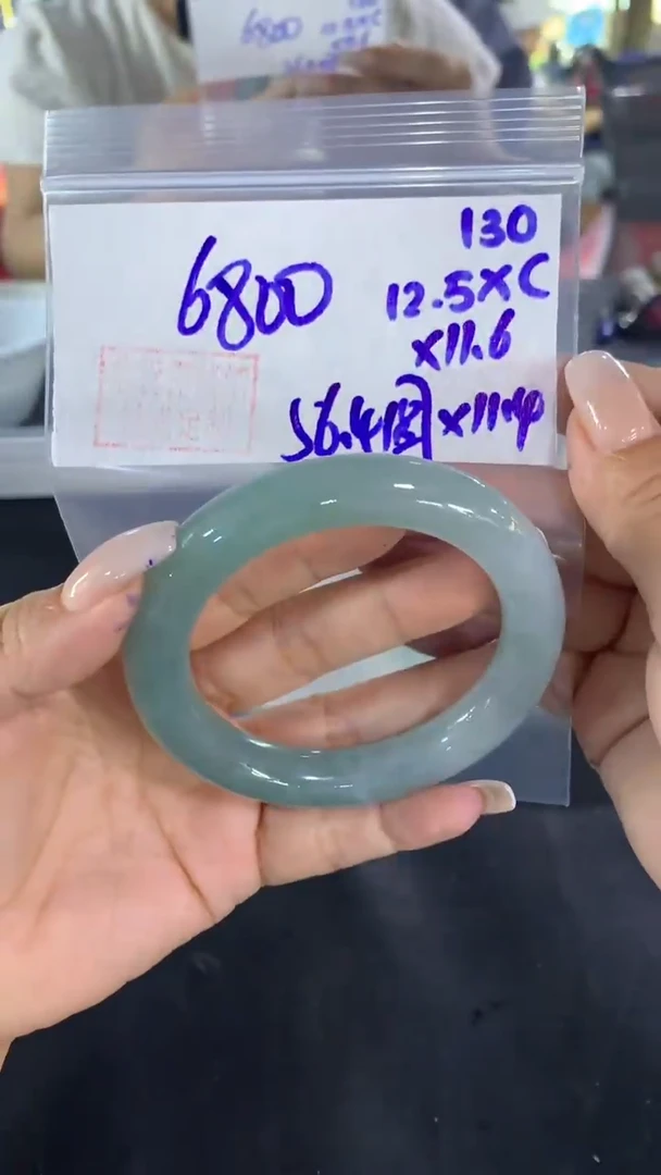 未镶嵌定制翡翠130圆条56.4+6800元+拍一发一