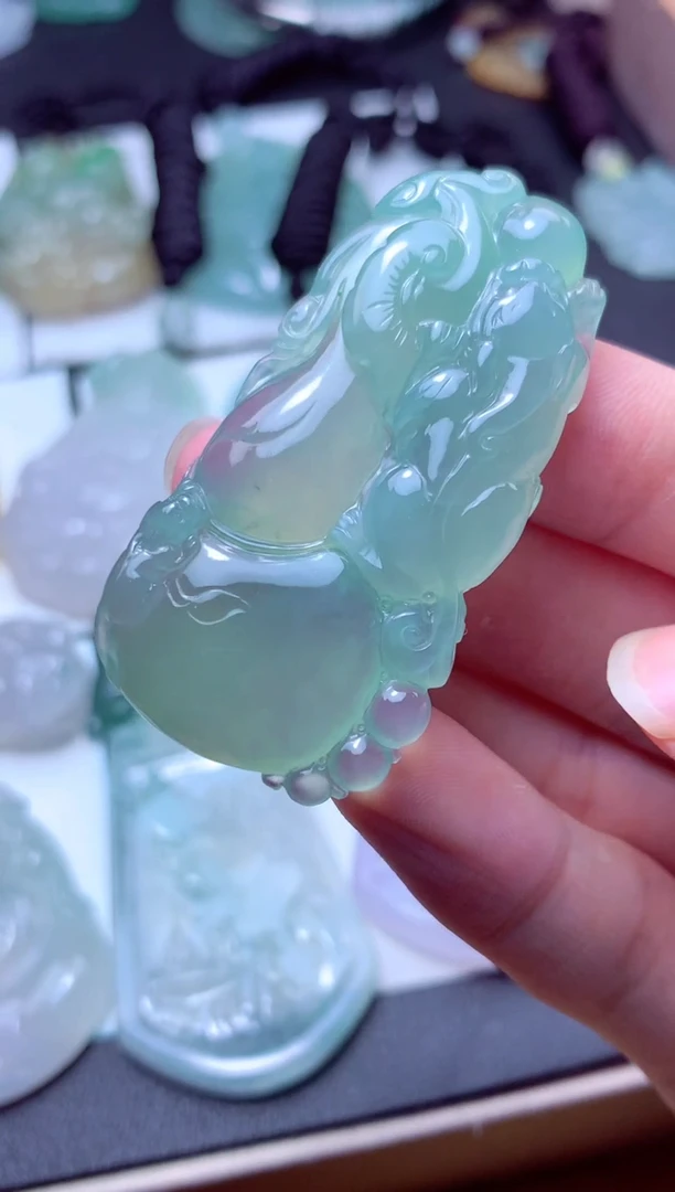 颈饰未镶嵌翡翠天然A货翡翠