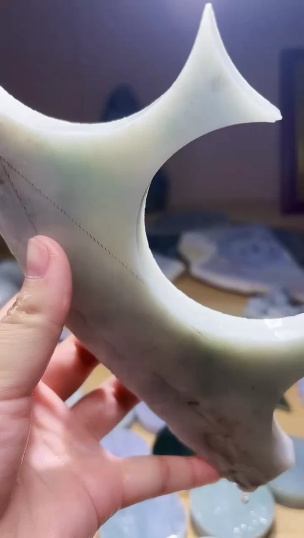 翡翠未镶嵌颈饰翡翠A货 姜谭536