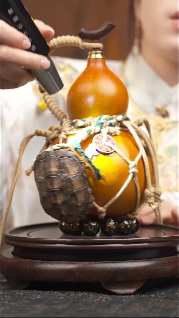 590号大漆酒葫芦一物一拍【双福双禄】<小葫芦择优发>