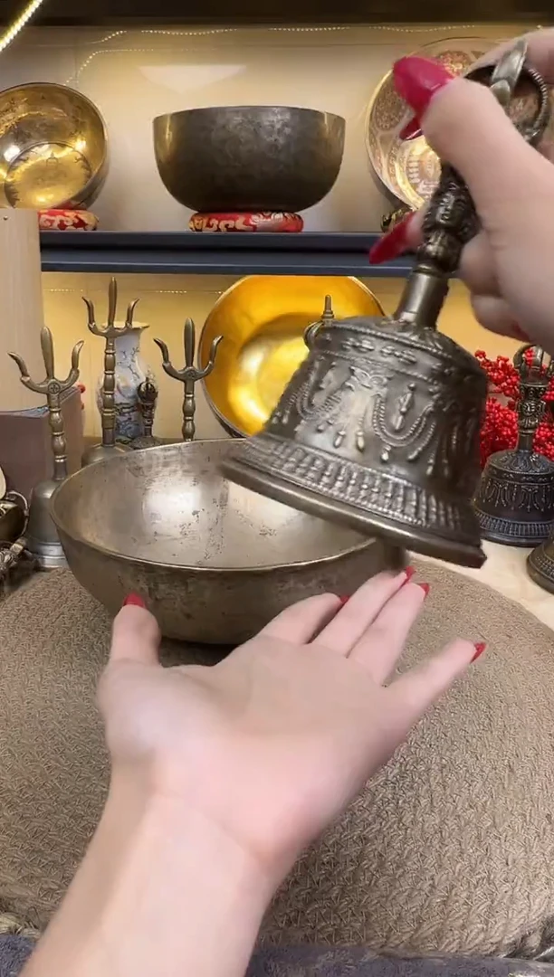 清**水中号手摇铃  单铃