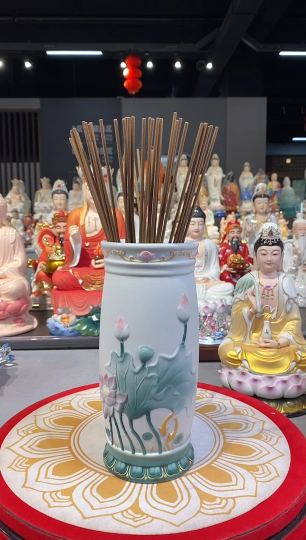 【闪购商品】香筒D14-79A陶瓷 插香筒一个