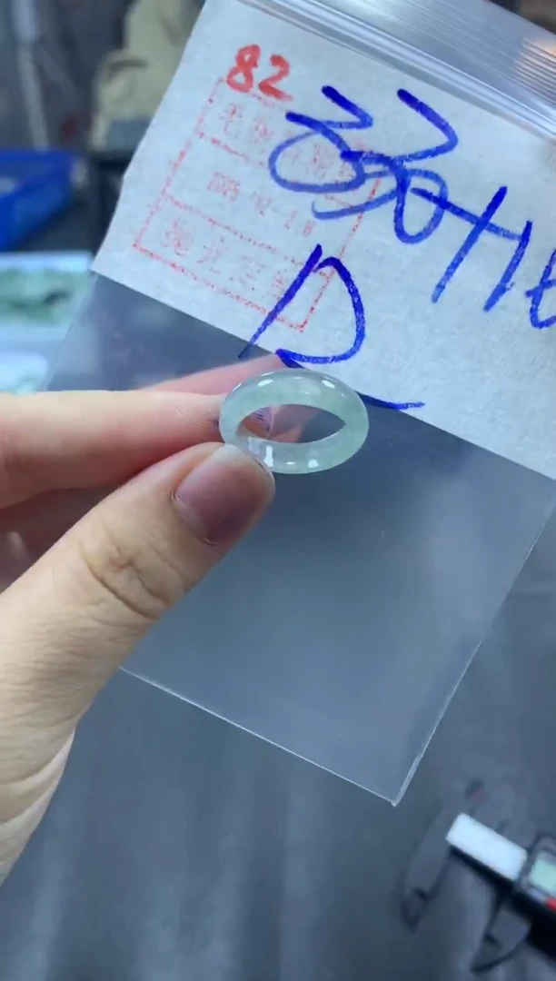 未镶嵌定制翡翠戒圈12#340毛货需精细抛光