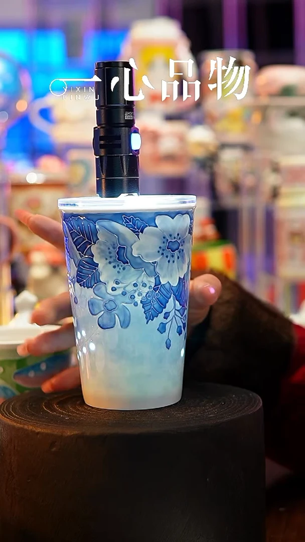 杯子瓷A1-004景德镇手工手绘杯子摆件