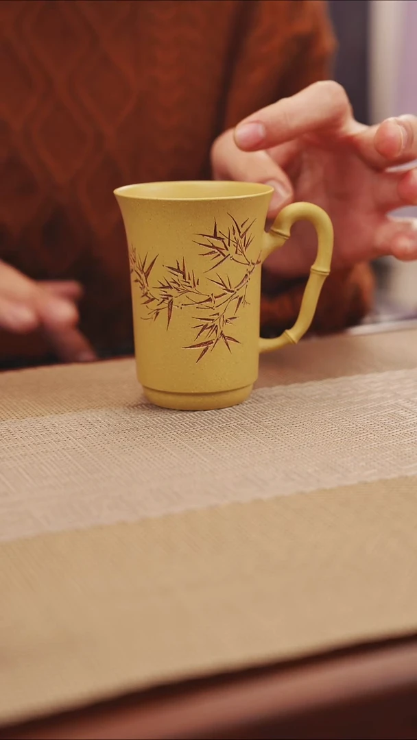 原矿黄金段竹子把杯5