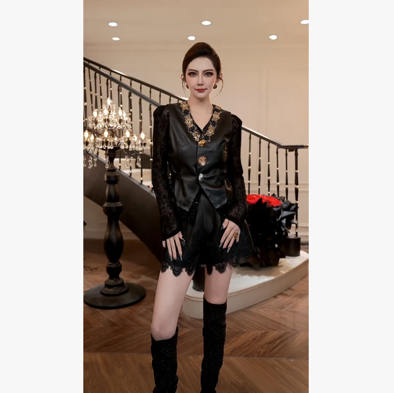 【FUNANI】 轻奢法式高级感重工原创设计感 短裤 X2530359