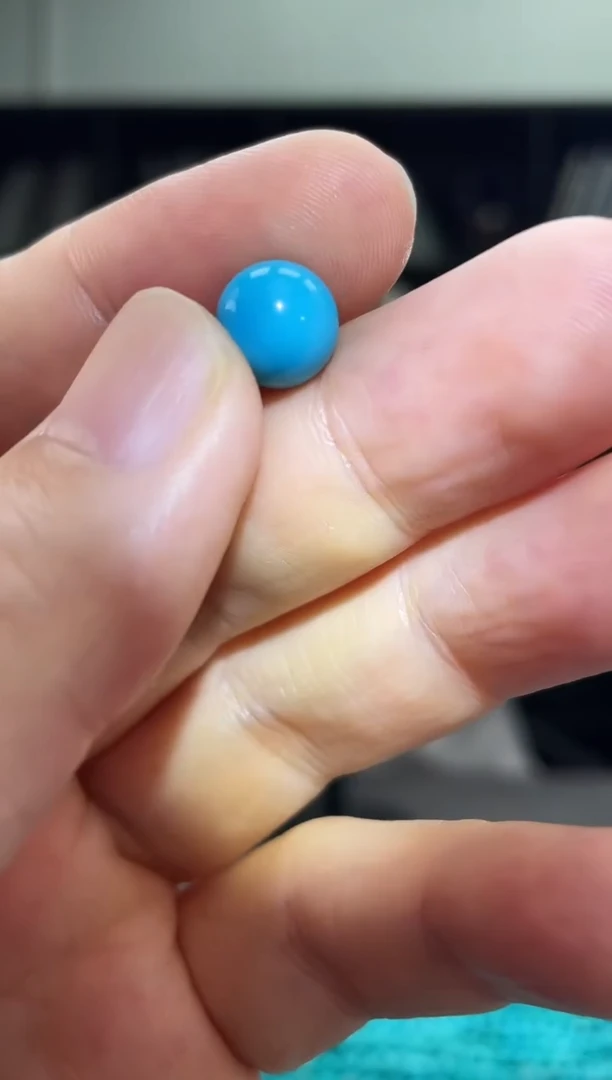 未镶嵌绿松石裸石1.23克绿松石圆珠