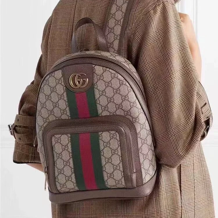 95新 GUCCI/古驰 坤球奢选 古驰小号双肩包