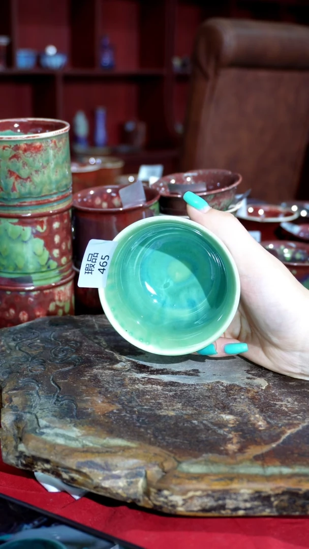 摆件精品窑变钧瓷茶器