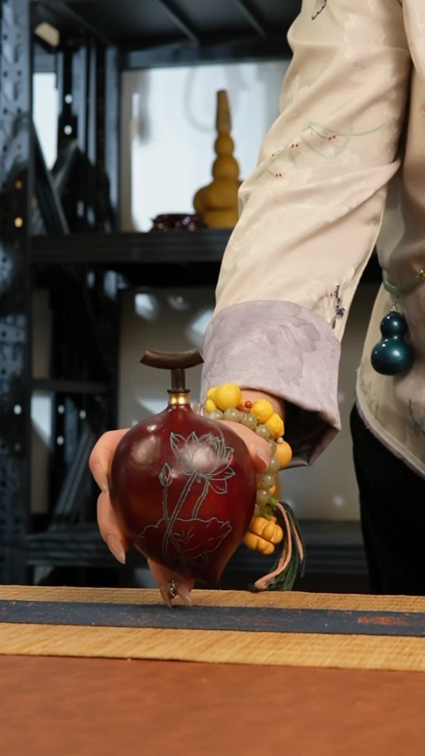 421号 天然热水酒葫芦 一物一拍（有瑕介意勿拍）