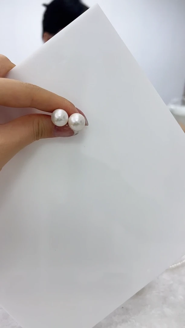 【闪购商品】淡水珍珠DA18K金镶嵌耳钉 ss169