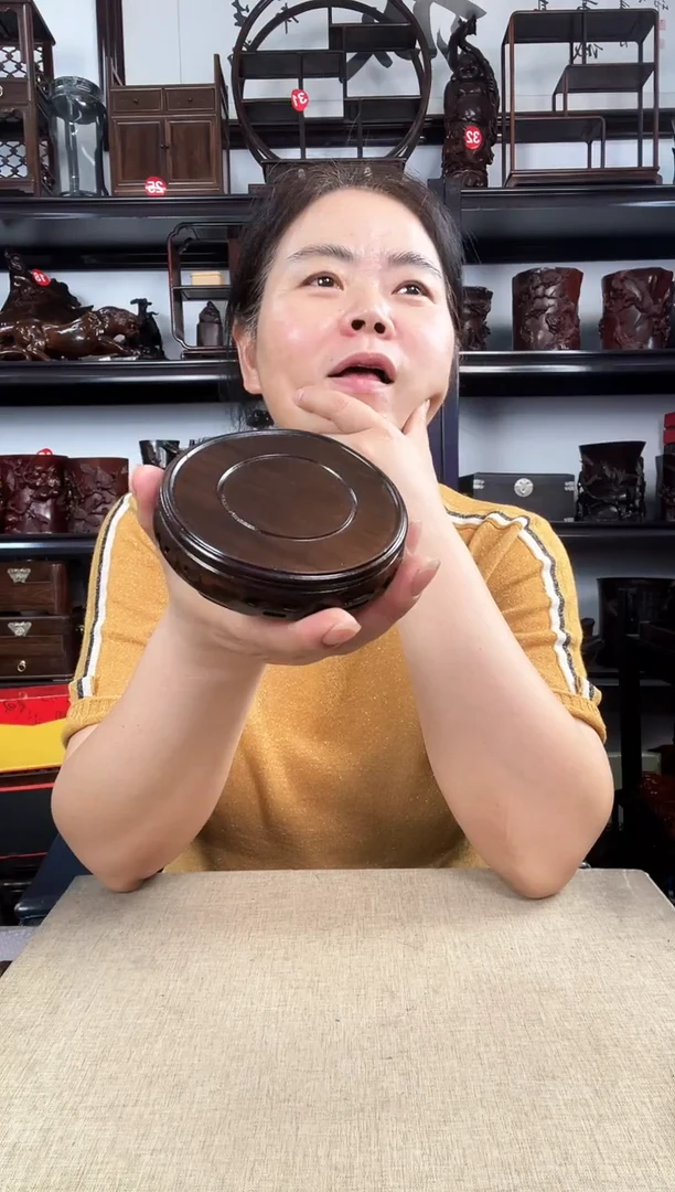 木老李红木工艺品9公分