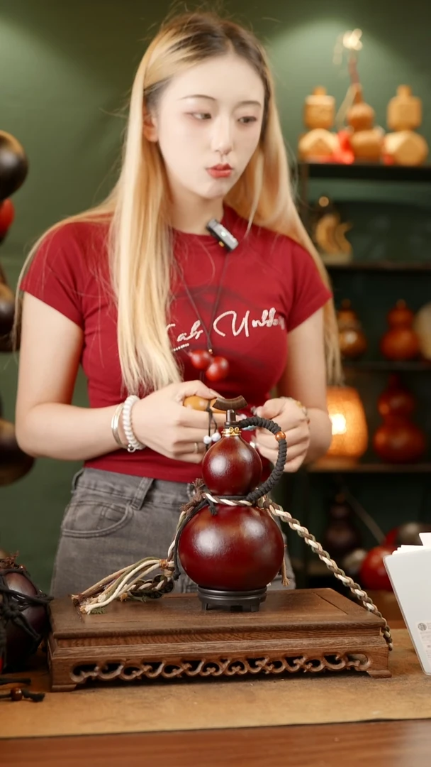 102号精品天然大漆酒葫芦一物一拍-