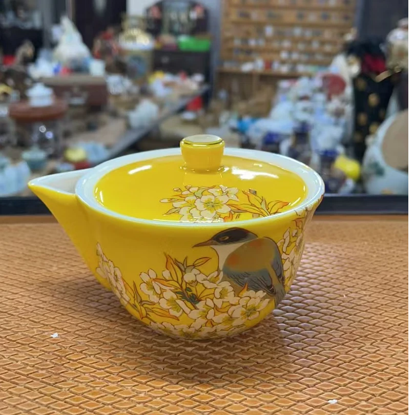 日式回流三鹰鸟手抓壶