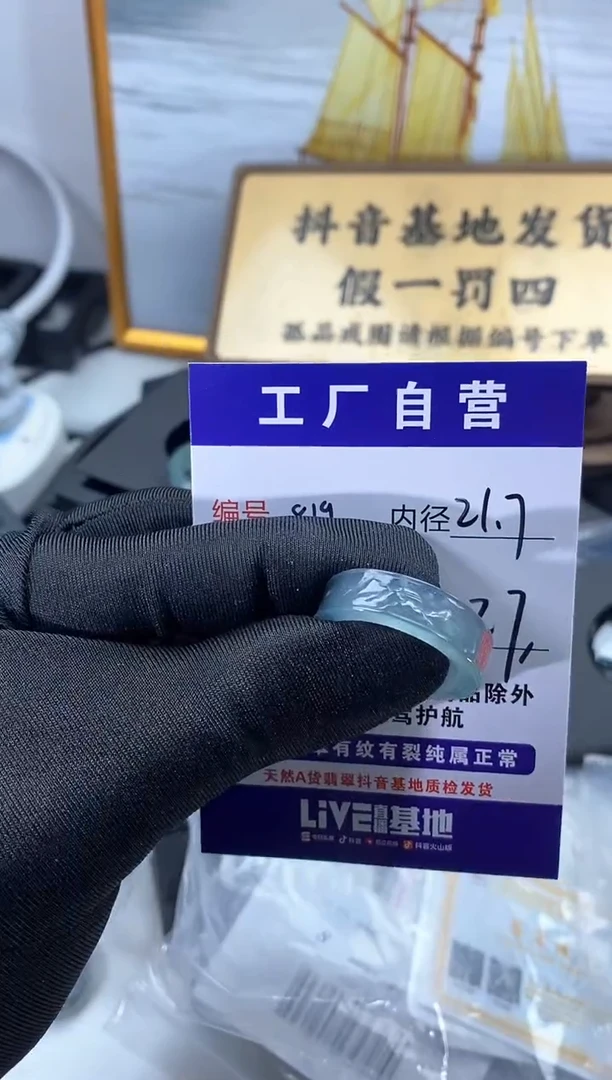 未镶嵌戒圈翡翠819