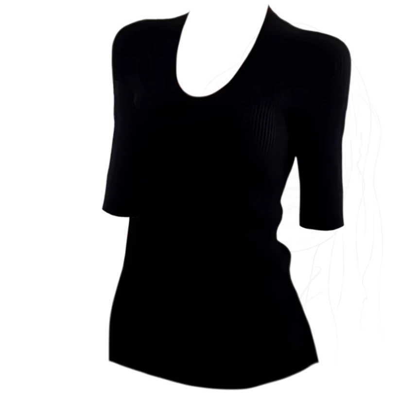 大码胖MM美式简约半袖T恤女春夏季新款气质修身显瘦内搭U领上衣潮