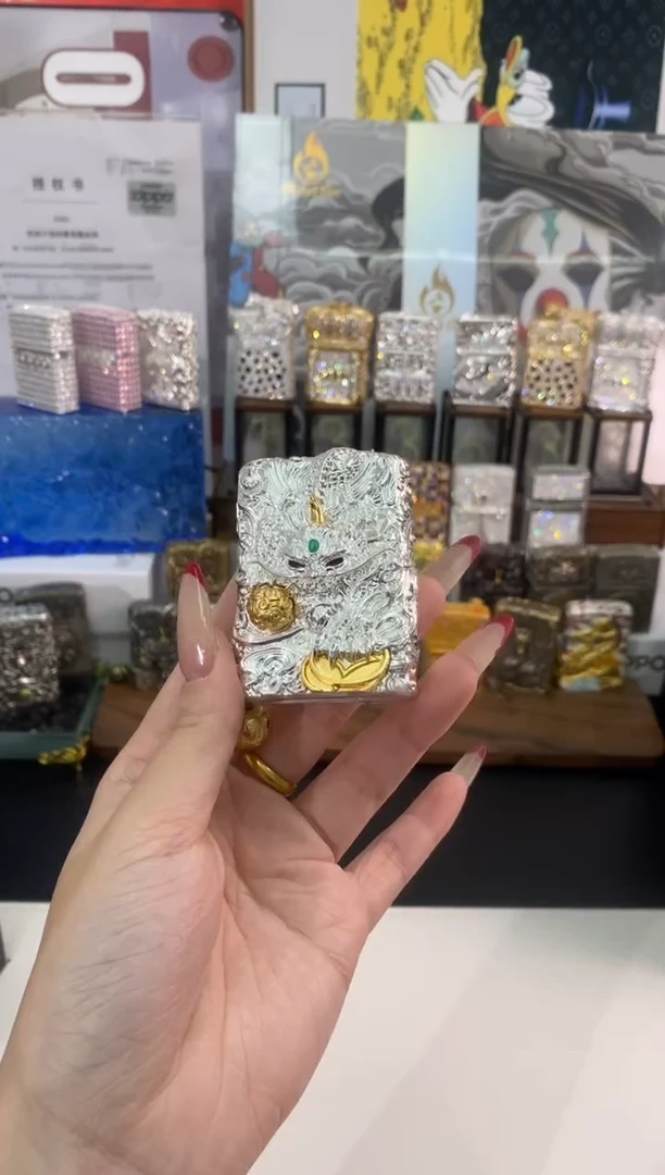 铜ZIPPO银玉貔貅