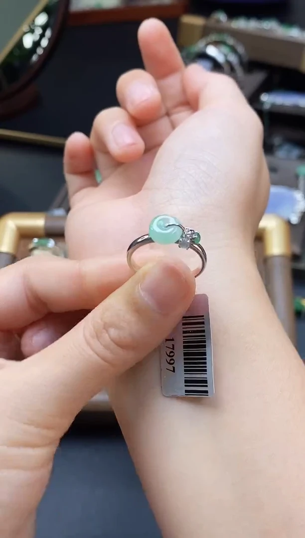 颈饰银S925镶嵌翡翠17997