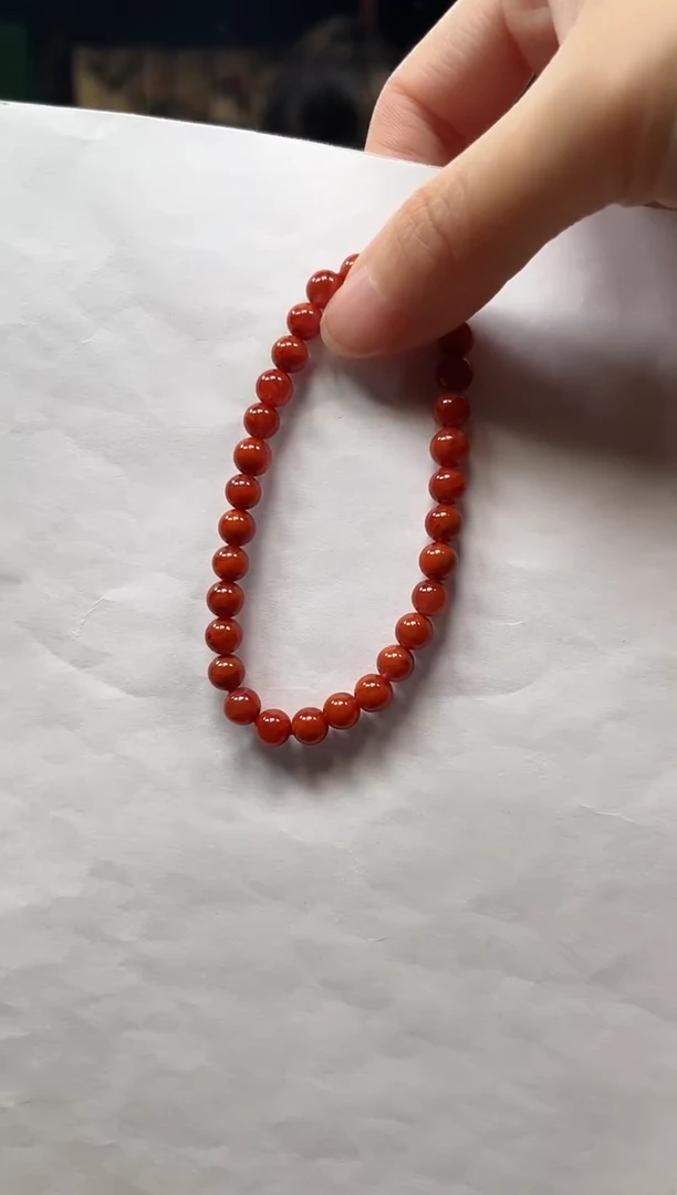 未镶嵌手串南红玛瑙顺***l手串