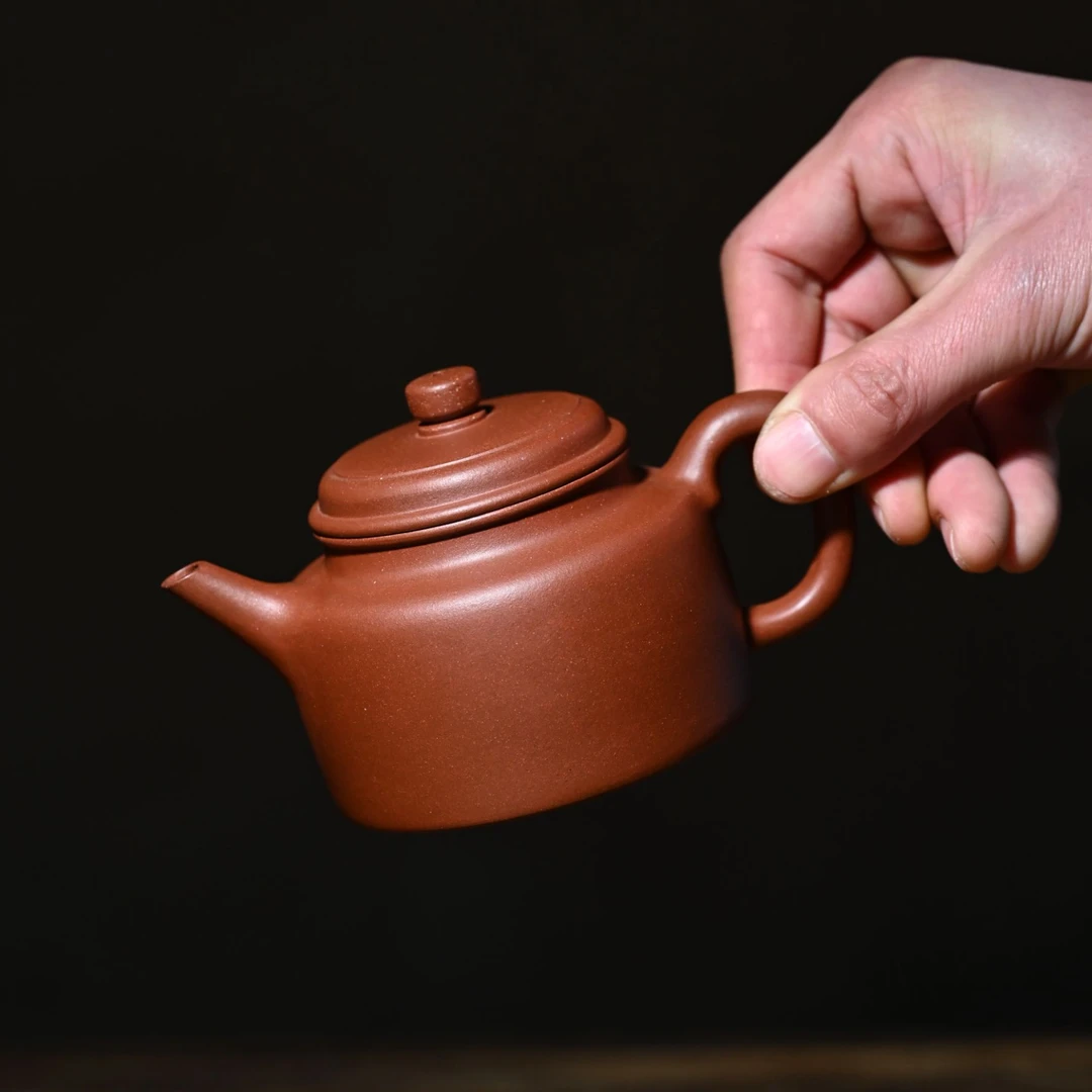 全手工剑流德钟壶宜兴黄龙山原矿紫砂茶壶底槽清中式正宗紫砂茶壶