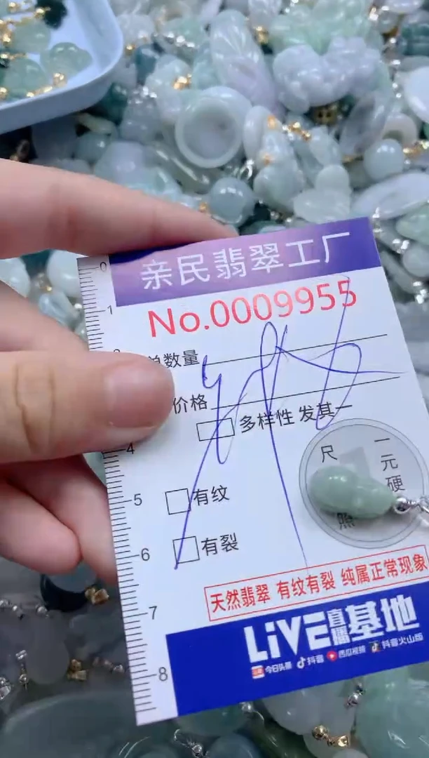 翡翠未镶嵌颈饰9955