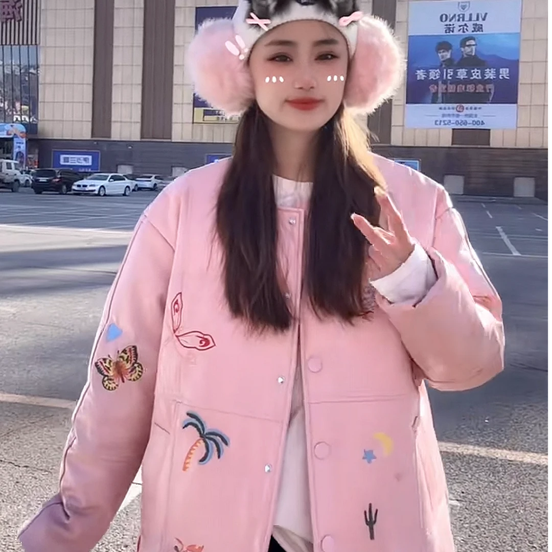 秋冬绵羊皮真皮女外套时尚百搭设计师款