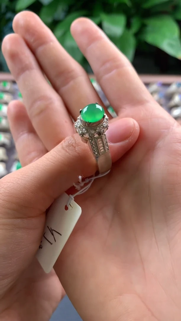 定制翡翠未镶嵌天然翡翠戒面 6.30