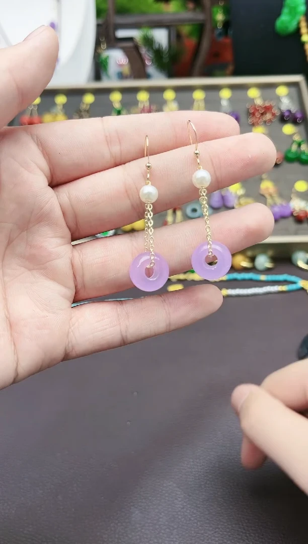 【闪购商品】玛瑙/玉髓耳钉银S925镶嵌715000