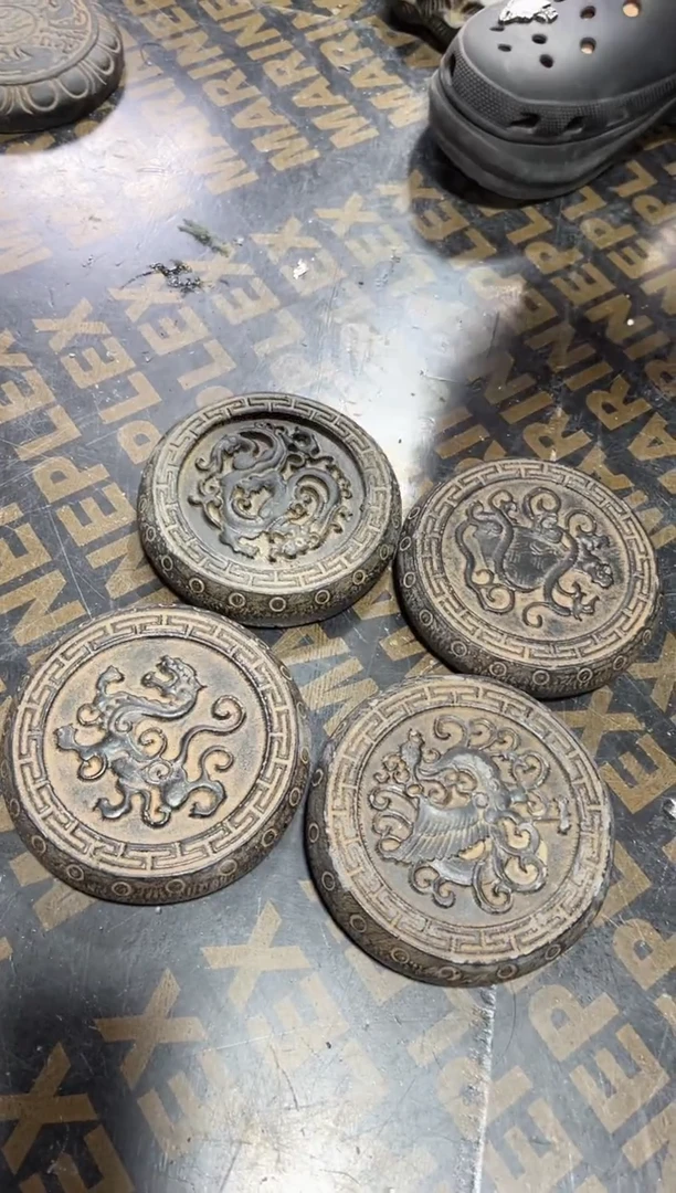 陶土【火山泥】四兽底座