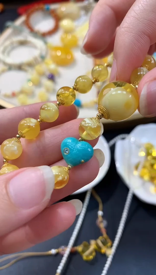 未镶嵌蜜蜡手串A35|3680