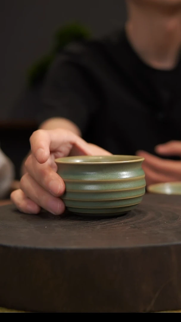 杯子炫纹杯 汝州原产地  原矿老釉