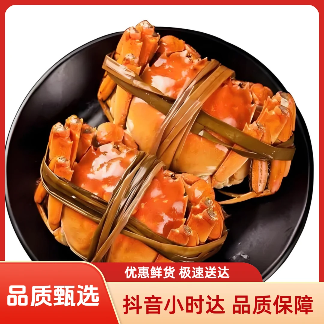 【活蟹】4.7-4.4两/只 纯母 江苏大闸蟹 5只装 2斤左右 鲜活到家
