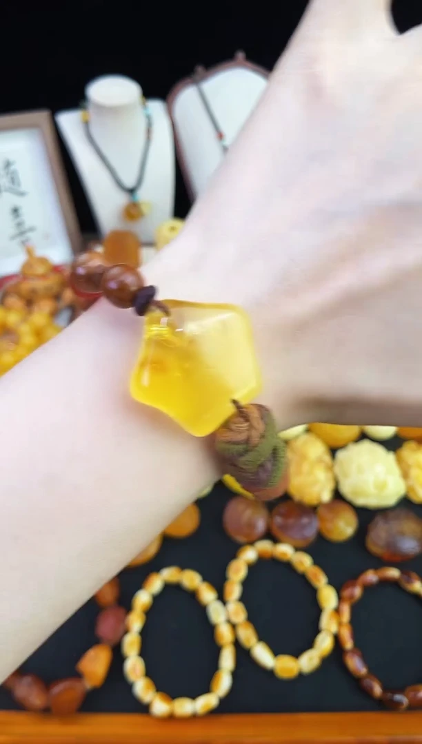 琥珀未镶嵌珠宝奇石柒月