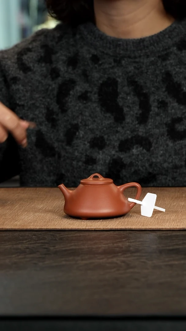 茶壶紫砂朱泥子冶石瓢120cc