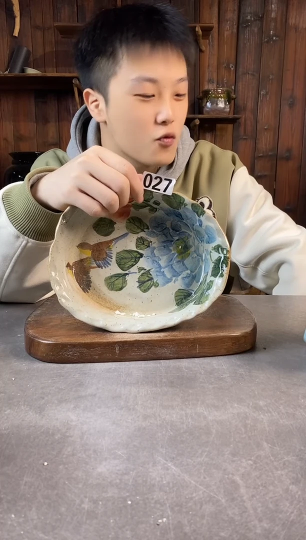 碗027，手工手绘，超值陶瓷