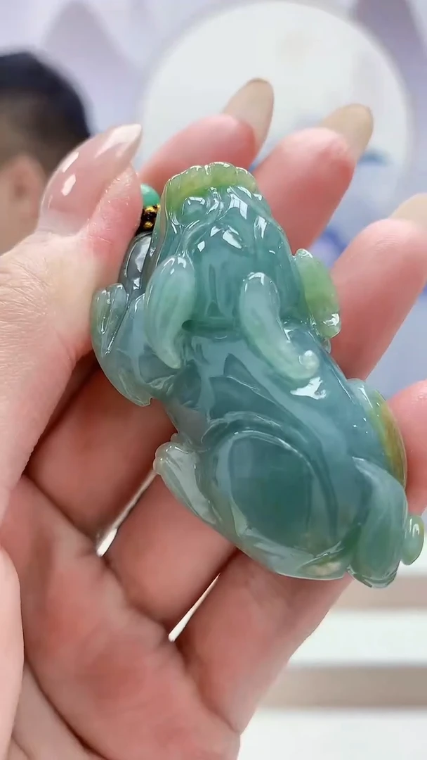 未镶嵌定制翡翠4898MM-毛货挂件13