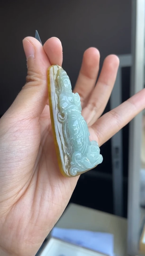 吊坠(不含链)未镶嵌翡翠天然缅甸A货翡翠