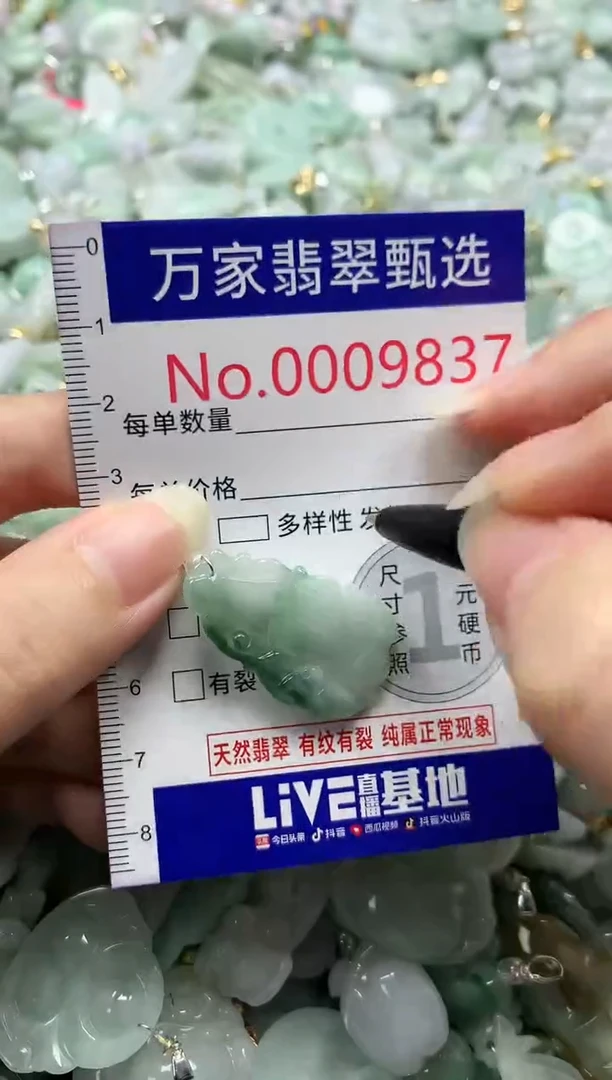 吊坠(不含链)未镶嵌翡翠9837