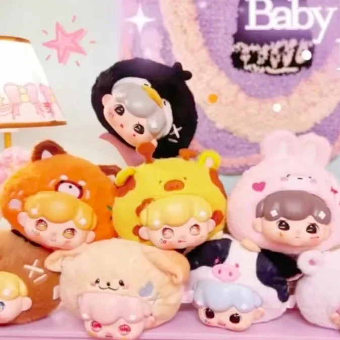 娃三岁babythree比莉的睡衣派对二代大头拉链包毛绒