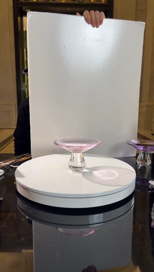 【闪购商品】摆件 A19粉水晶坚果碟水晶琉璃摆件