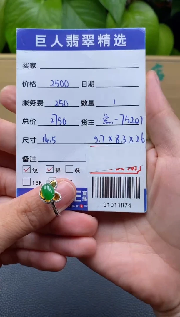 颈饰18K金镶嵌翡翠多人-91011874