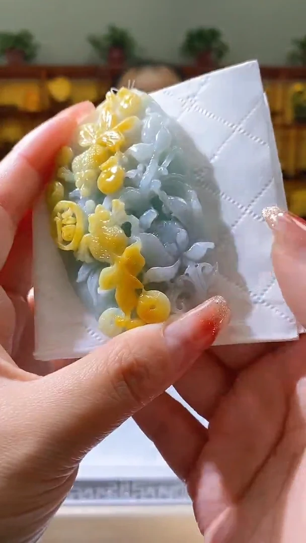 【闪购商品】定制翡翠未镶嵌15/0207/W/年年有余