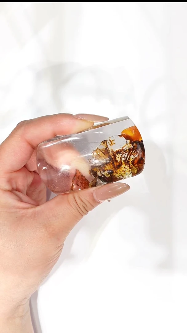 吊坠(不含链)未镶嵌水晶黄胶花水晶吊坠