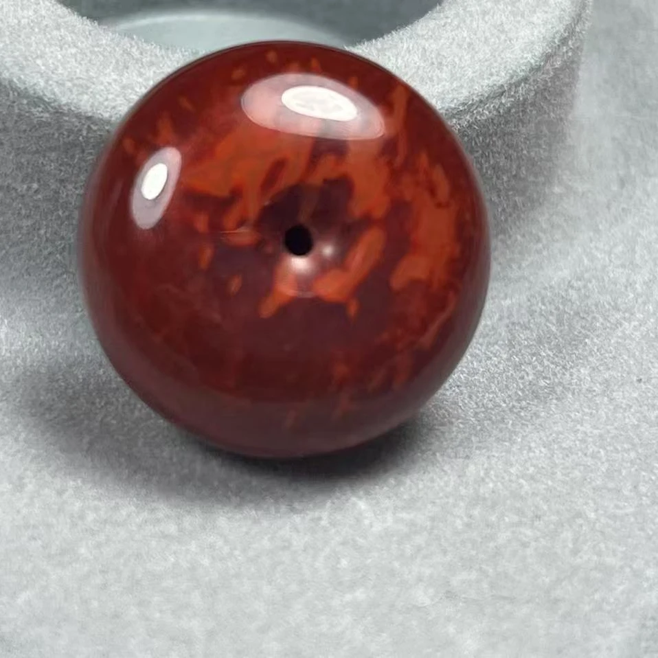 南红精品妖火焰平安扣吊坠挂坠