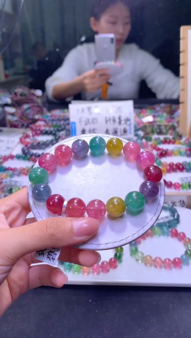 未镶嵌手串碧玺A08【天然碧玺】