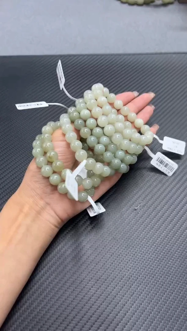 未镶嵌手串和田玉且末微色差近矿卡10多样性发货拍一发一L
