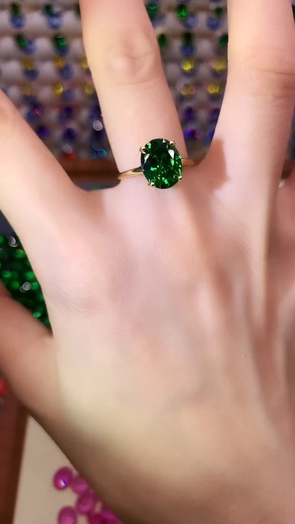 戒指透辉石银S925镶嵌.......