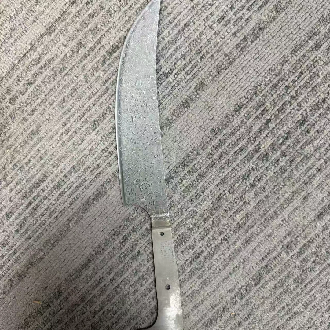 67层锻打大马士革分割刀胚