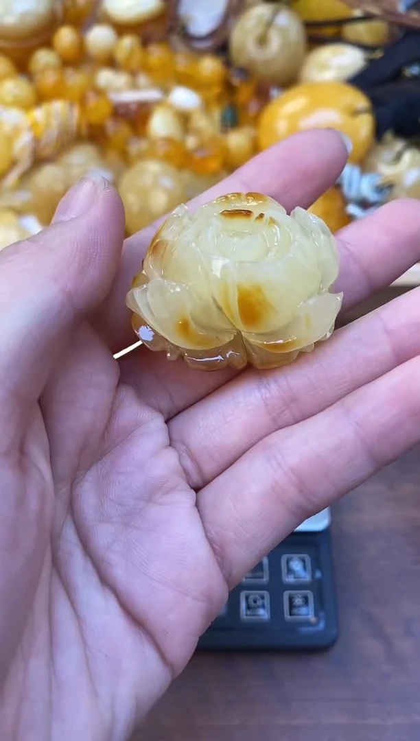裸石琥珀未镶嵌天然琥珀蜜蜡