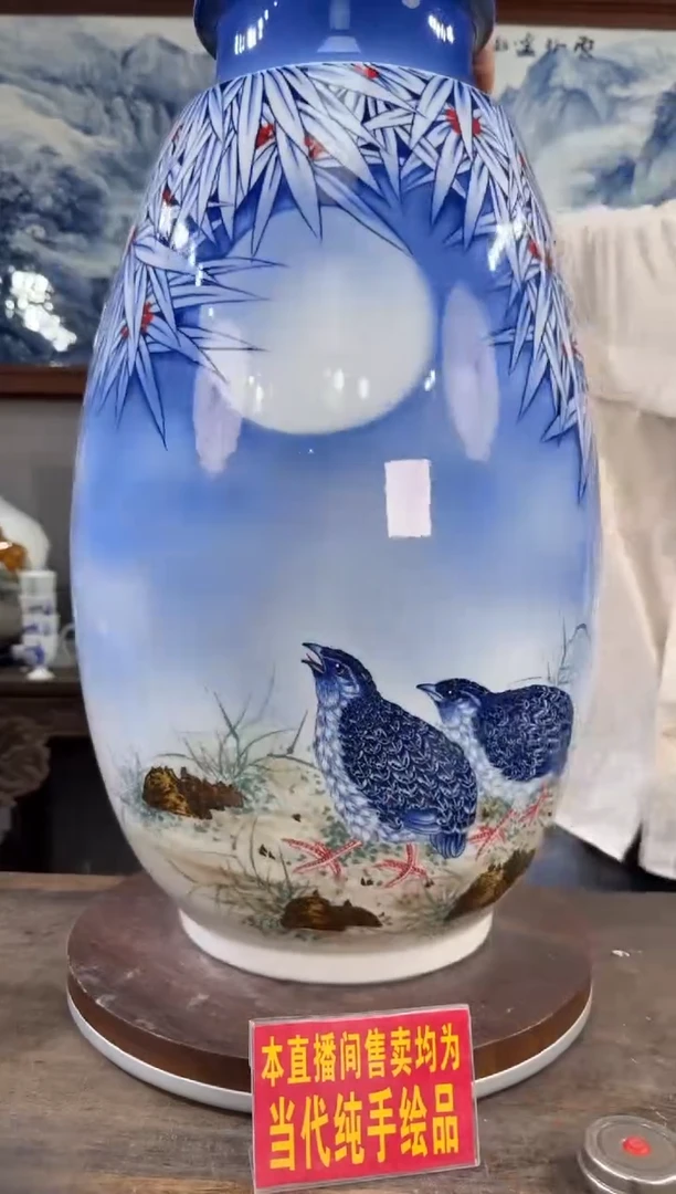 吴义松陶瓷联盟手绘陶瓷编码：15